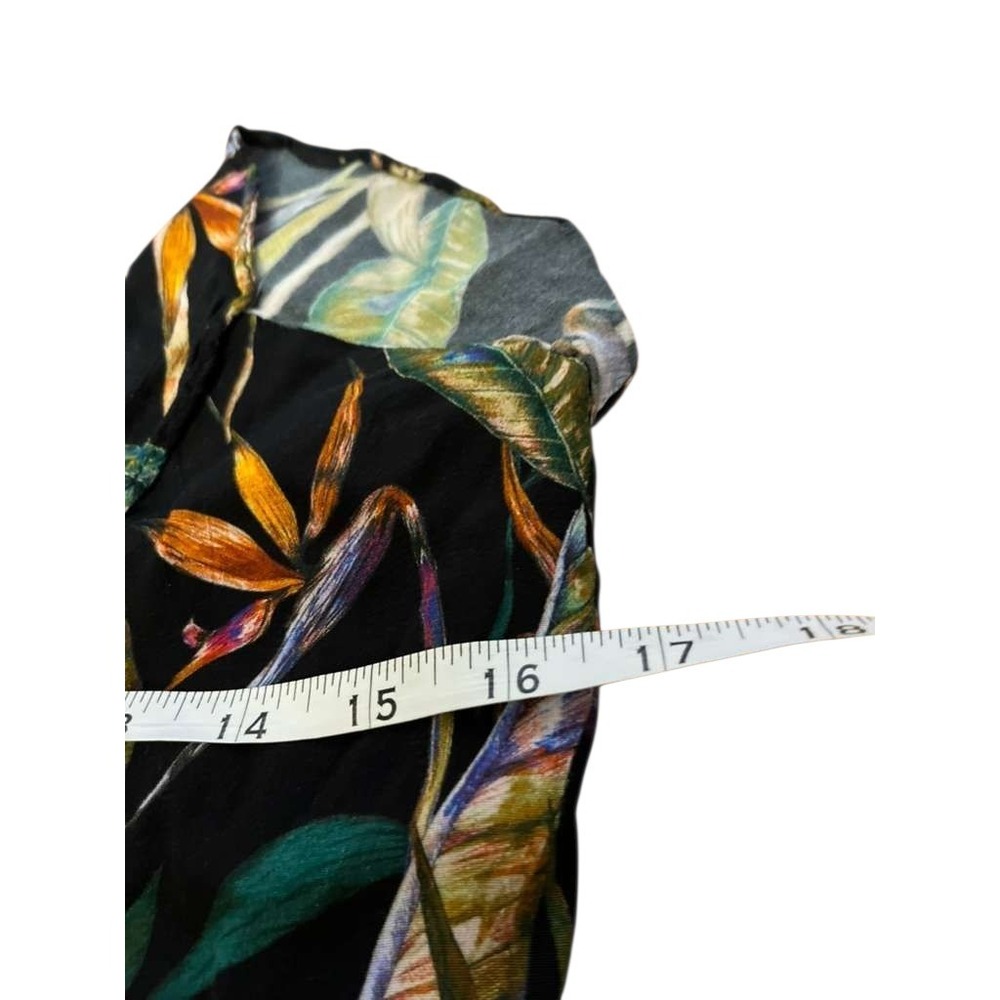 dbu dbu Tropical Floral Strapless Ruffle Hem Mini Dress - Picture 3 of 4